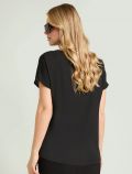 Camicia manica corta curvy Luisa Viola - nero - 4
