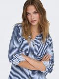 Camicia manica lunga giovane Only - blu bianco - 1