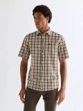 Camicia manica corta casual Wrangler - kaki - 0