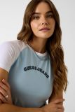 T-shirt manica corta Guess Jeans - grigio blu - 1