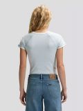 T-shirt manica corta Lee - bianco azzurro - 4