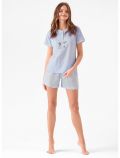 Pigiama corto Infiore - azzurro - 0