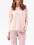 Pigiama lungo Infiore - rosa - 1