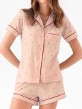 Pigiama corto Infiore - rosa antico - 1