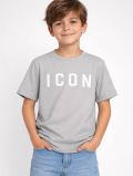 T-shirt manica corta Icon - grigio - 0
