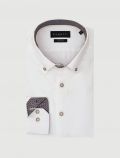 Camicia manica lunga casual Bugatti - bianco - 0