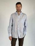 Camicia manica lunga lino Fynch-hatton - azzurro - 0