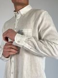 Camicia manica lunga lino Fynch-hatton - bianco - 1