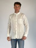 Camicia manica lunga lino Fynch-hatton - bianco - 2