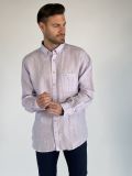 Camicia manica lunga lino Fynch-hatton - lilla - 0