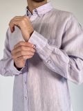 Camicia manica lunga lino Fynch-hatton - lilla - 1