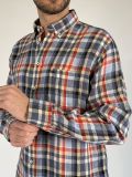 Camicia manica lunga casual Fynch-hatton - quadro rosso - 1