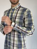 Camicia manica lunga casual Fynch-hatton - quadro verde - 1