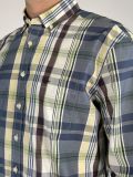 Camicia manica lunga casual Fynch-hatton - quadro verde - 3