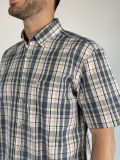 Camicia manica corta casual Fynch-hatton - blu rosso - 1