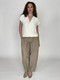 Camicia manica corta Artigli - avorio - 2