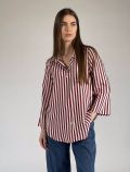 Camicia manica lunga giovane Artigli - panna bordeaux - 0