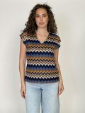 Maglia manica corta Artigli - blu marrone - 0