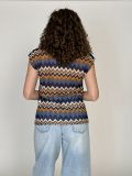 Maglia manica corta Artigli - blu marrone - 3