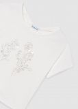 T-shirt manica corta Mayoral - ecru - 2