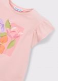 T-shirt manica corta Mayoral - rosa - 2