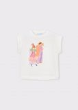 T-shirt manica corta Mayoral - ecru rosa - 2