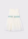 Abito manica corta elegante Mayoral - ecru - 3