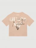 T-shirt manica corta Guess - rosa antico - 0