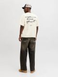 T-shirt manica corta Jack & Jones - panna - 5