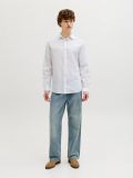 Camicia manica lunga lino Jack & Jones - white - 4