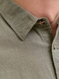 Camicia manica lunga lino Jack & Jones - dusty olive - 1