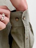 Camicia manica lunga lino Jack & Jones - dusty olive - 3