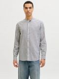 Camicia manica lunga lino Jack & Jones - vetiver - 0