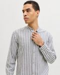 Camicia manica lunga lino Jack & Jones - vetiver - 2