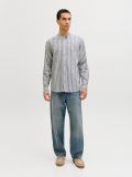 Camicia manica lunga lino Jack & Jones - vetiver - 4