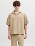 Camicia manica corta Jack & Jones - beige - 0