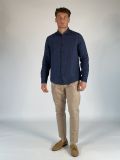 Camicia manica lunga lino Seinse - blu navy - 2
