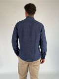 Camicia manica lunga lino Seinse - blu navy - 3