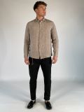 Camicia manica lunga lino Seinse - fango - 4