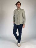 Camicia manica lunga lino Seinse - salvia - 2