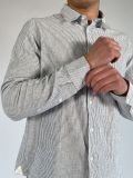 Camicia manica lunga Seinse - blu bianco - 1