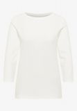 Maglia basica in cotone. scollo a bar... - bianco - 5