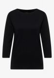 Maglia basica in cotone. scollo a bar... - nero - 5
