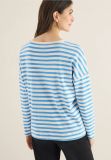 Maglia a maniche lunghe girocollo. ve... - blu - 5