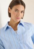 Camicia con orlo arrotondato. collo c... - blu - 1