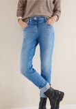 Jeans con risvolto. taglio aderente s... - light blue denim - 0