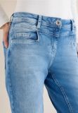 Jeans con risvolto. taglio aderente s... - light blue denim - 1