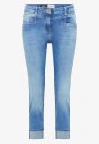 Jeans con risvolto. taglio aderente s... - light blue denim - 5