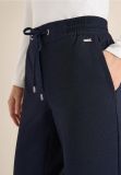 Pantalone a vita media. taglio aderen... - blu - 1