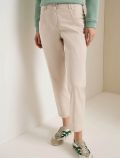 Pantalone a vita media. chiusura con ... - beige - 0